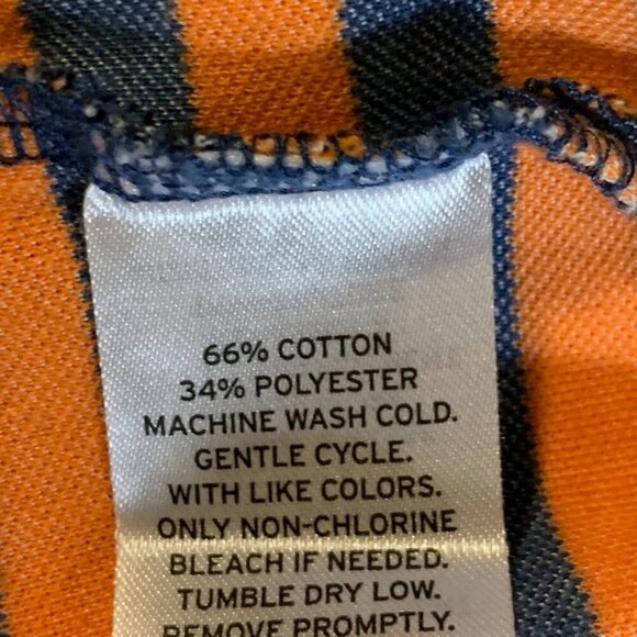 Nordstrom Boys Cotton Striped Button Stretch Short Sleeve Polo Shirt Size XL - Picture 9 of 13